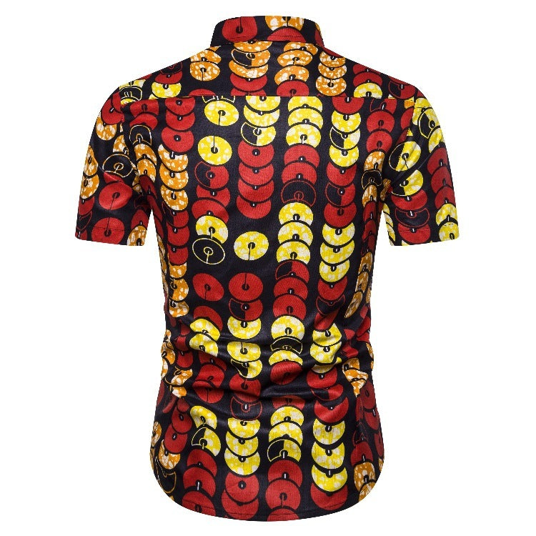 New Ethnic Men's Fashion Short Sleeve Shirts