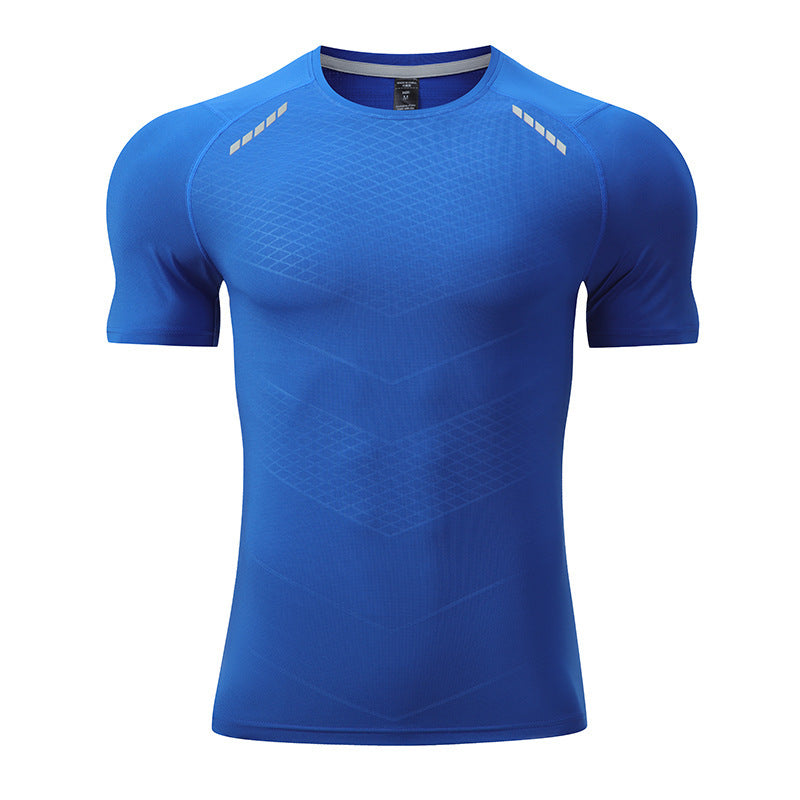 Men's Quick Drying Short-sleeved Round Neck Workout Clothes