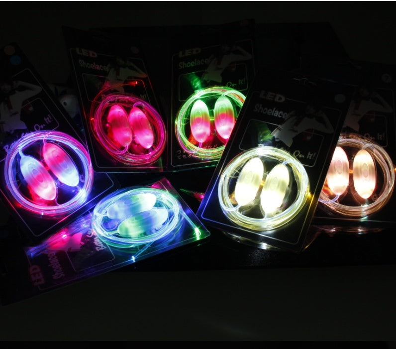 Led Sport Shoe Laces Glow Shoe Strings Round Light Shoelaces