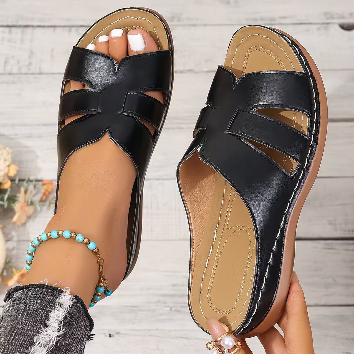 Plus Size Women's European And American Style Slippers