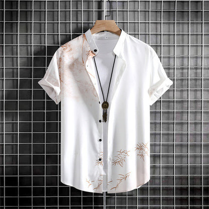 Casual Gradient Print Hawaiian Shirt