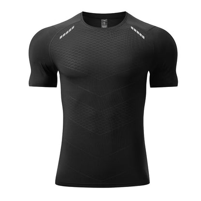 Men's Quick Drying Short-sleeved Round Neck Workout Clothes