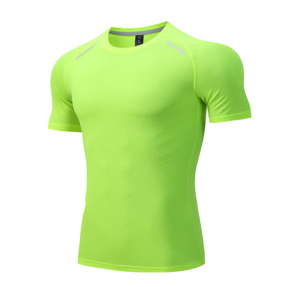 Men's Quick Drying Short-sleeved Round Neck Workout Clothes