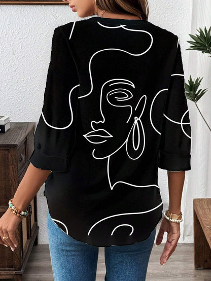 Women Clothes Women's Casual Office Blouse