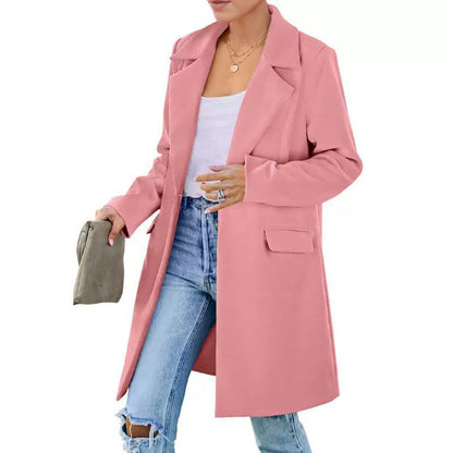 Women's Fashion Personality Woolen Cardigan Coat