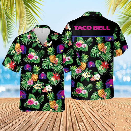 Hawaiian Printed Short-sleeved Shirt Men's Beach Loose Fancy Top