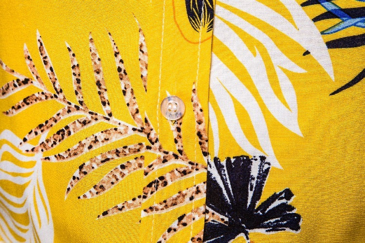A Flower Shirt For Men's Foreign Trade Short-Sleeved Lapel Shirt 1811-CS135 To Send Amazon Hawaiian Dishes